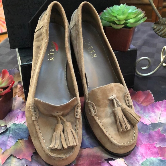 RALPH LAUREN Suede Pump Loafers - Picture 5 of 10